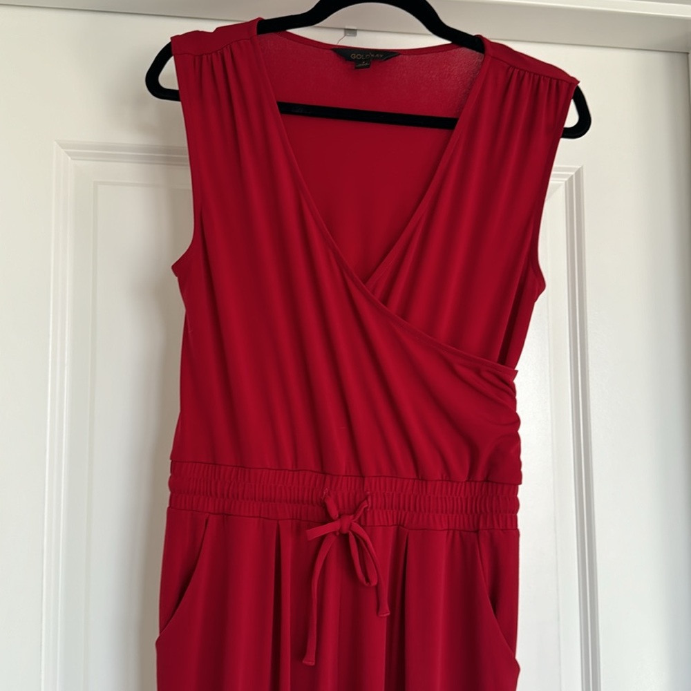 Red jumpsuit